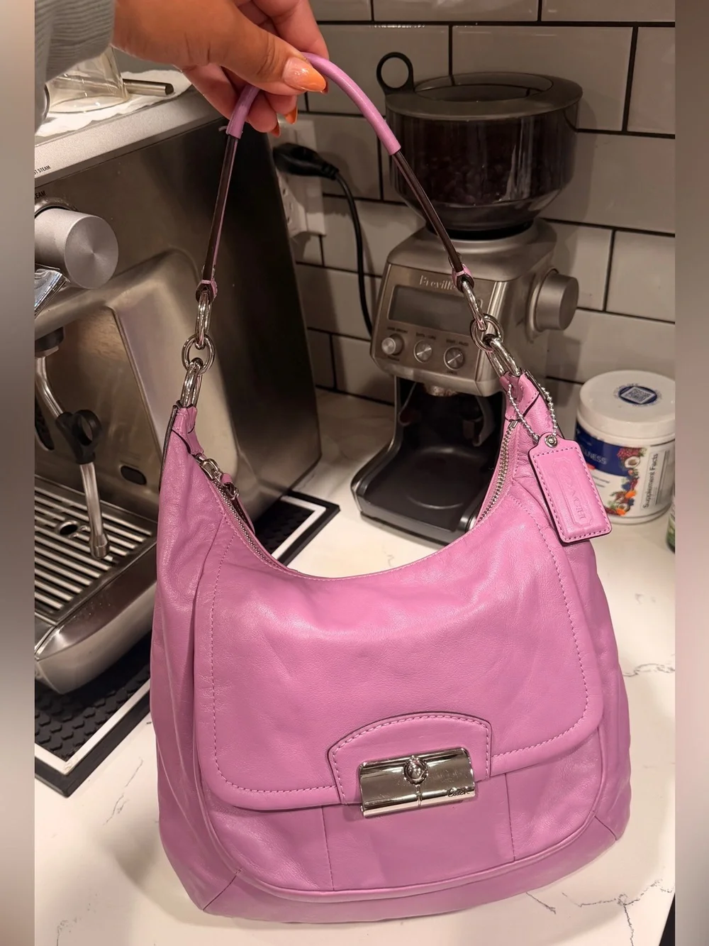 Coach 2013 Purple Kristin Hobo Shoulder Bag